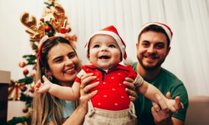 eerste kerst baby