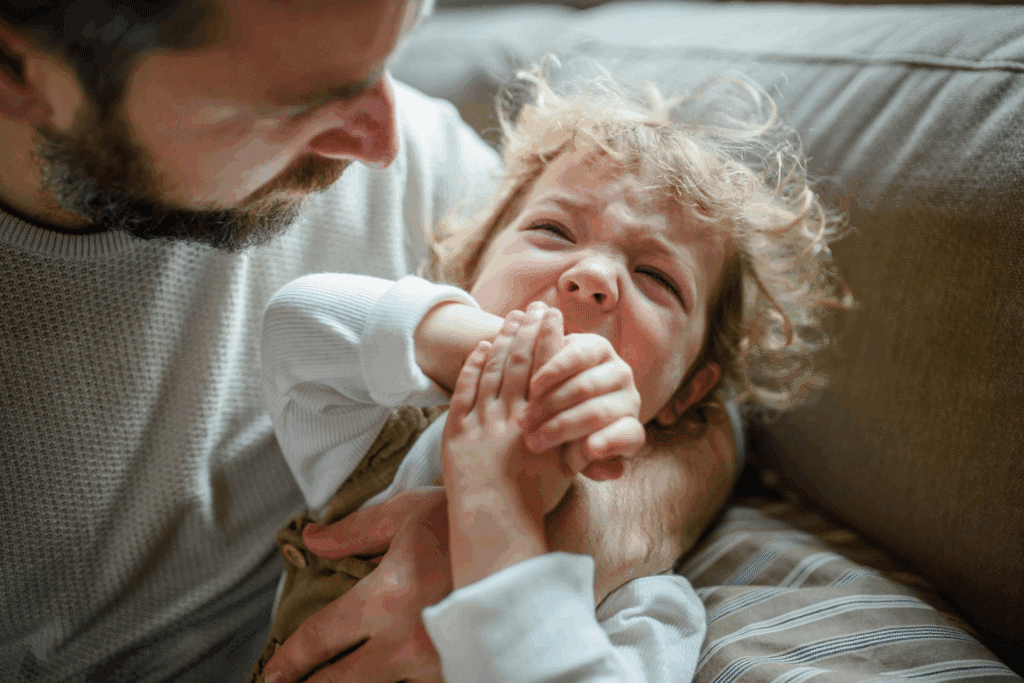 kind baby emoties woede