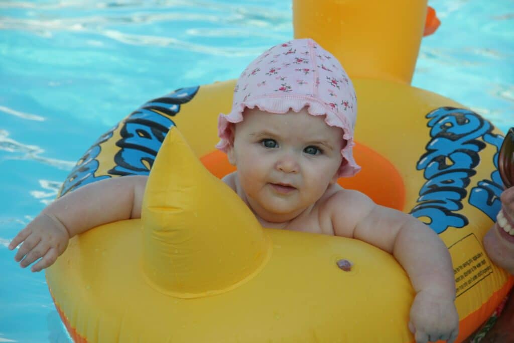 baby in de zon