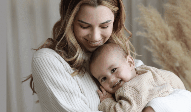 Lynn Quanjel en zoon Zen
