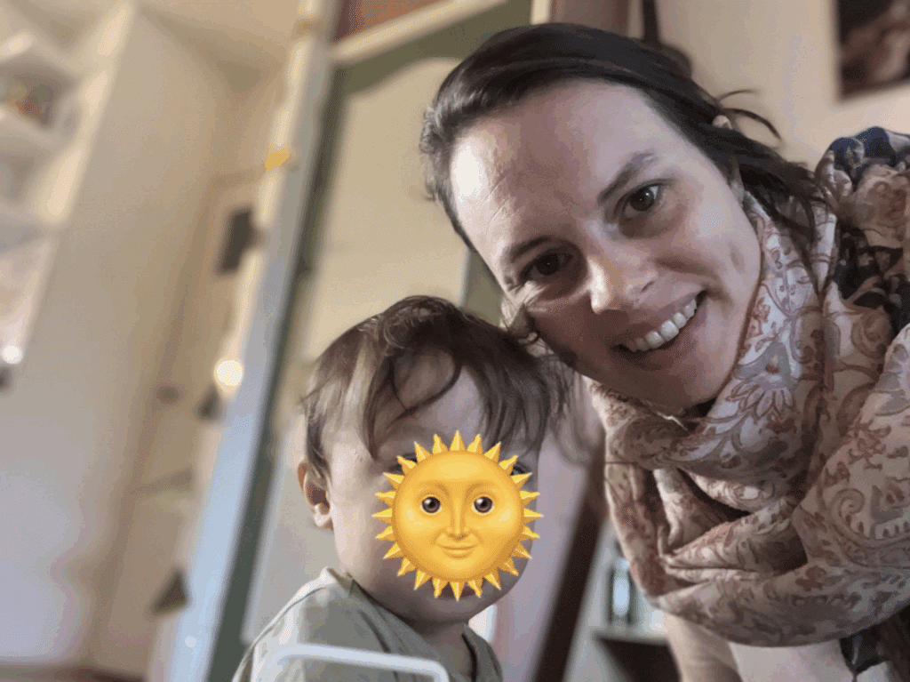 Jessica met Felix 1 jaar oud