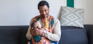 Romano Haynes met dochter